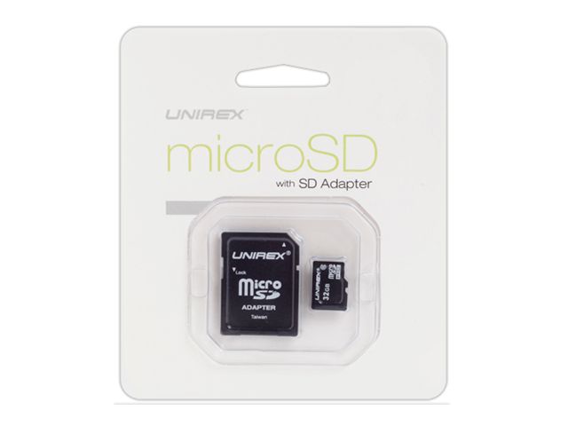 Unirex MSU325 32GB MicroSD Card