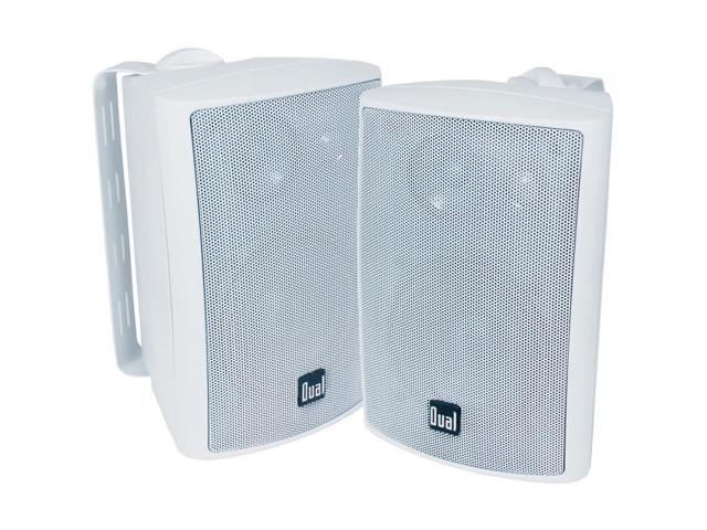 Dual 4' 3-Way Indoor/Outdoor Speakers - White
