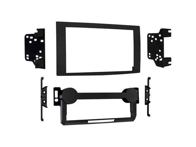 Metra - Dash Kit for Select 2004-2010 Jeep Dodge Grand Cherokee Durango PT Cruiser DDIN - Matte Black - image 2