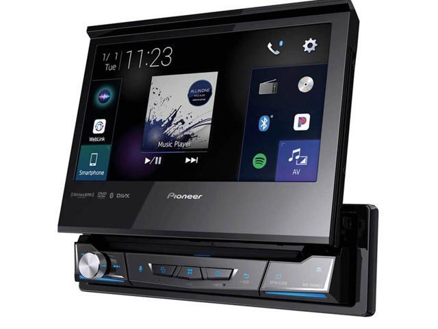 Pioneer - 7" Motorized Android Auto and Apple CarPlay Bluetooth Digital Media (DM) Receiver - Black - image 5
