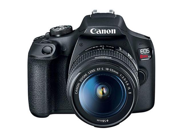 Canon - EOS Rebel T7 DSLR Video Two Lens Kit with EF-S 18-55mm and EF 75-300mm Lenses - Black - image 9