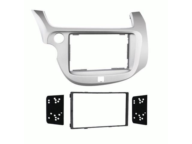Metra - Dash Kit for Select 2009-2013 Honda Fit DDIN - Silver - image 2