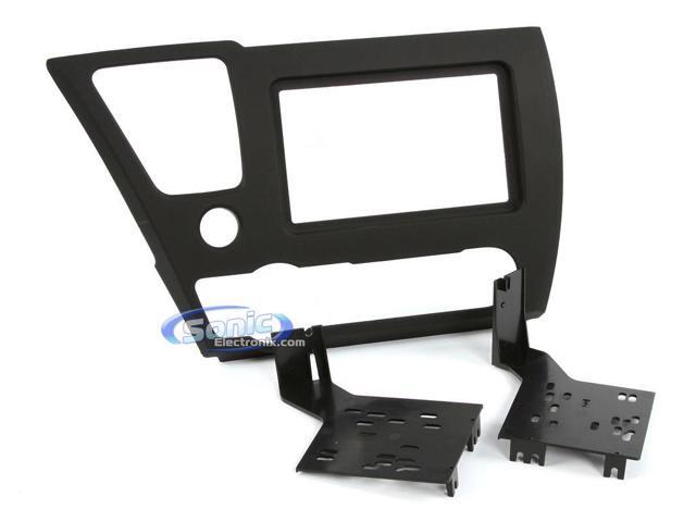 Metra - Dash Kit for Select 2013-2015 Honda Civic DDIN - Matte Black - image 3