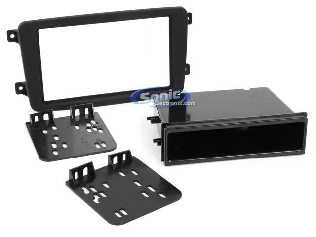 Metra - Dash Kit for Select 2001-2006 Mercedes-Benz C Class CLK Class C230 Coupe G DIN DDIN - Matte Black - image 4