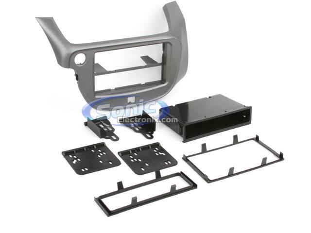 Metra - Dash Kit for Select 2009-2013 Honda Fit DIN - Silver - image 3