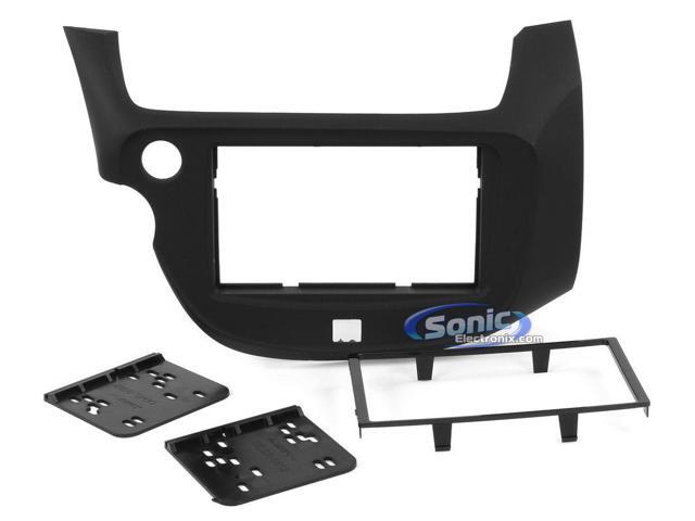 Metra - Dash Kit for Select 2009-2013 Honda Fit DDIN - Matte Black - image 4