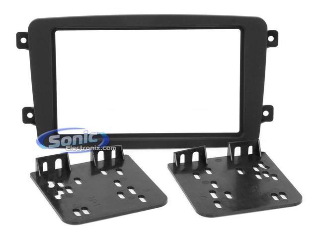 Metra - Dash Kit for Select 2001-2006 Mercedes-Benz C Class CLK Class C230 Coupe G DDIN - Matte Black - image 3