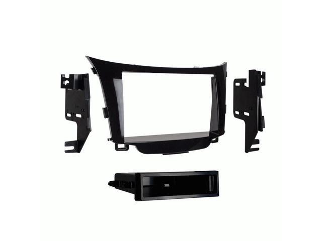 Metra - Dash Kit for Select 2013-2017 Hyundai Elantra DIN - High Gloss Black - image 3