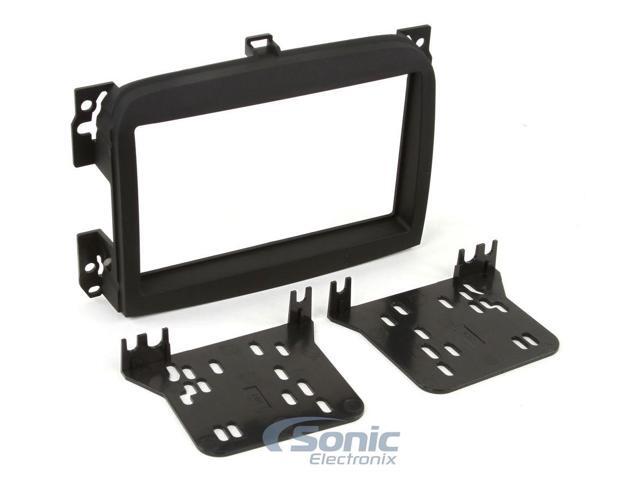 Metra - Dash Kit for Select 2014-2017 Fiat 500L DDIN - Matte Black - image 2