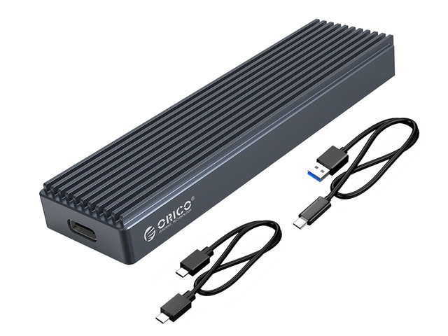 ORICO M.2 NVMe SSD Case USB 3.1 GEN 2 Aluminum Heatsink Enclosure for NVMe PCIE M Key/M+B Key SSD USB-C 10Gbps Support Up to 2TB Gray