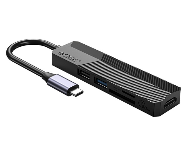 ORICO USB C HUB Type C to 4K HDMI-Compatible-compatible USB 3.0 2.0 TF Adapter, 5 in 1 Type C Dock Splitter for MacBook Pro Accessories 4K...