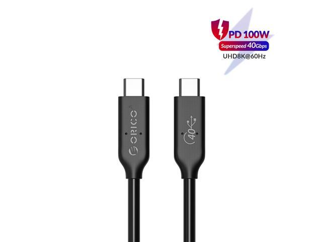 IF Certified ORICO USB4 to USB C Cable 40Gbps Transfer 2.62Ft, 100W PD, USB C to USB C Cable Compitable with Thunderbolt 3 Cable Support.