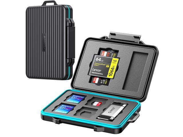 ORICO Waterproof Memory Card Holder Case Anti-static Shockproof TF/SD/CF Cards Storage Protector Cover for Camera CF Cards SD x6 & TF x4 & CF x1 &...