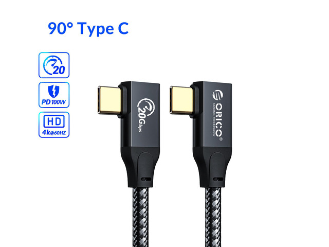 ORICO PD 100W Power USB C to USB C Cable 3.3ft. 20Gbps SuperSpeed Transfer HD 4K @60Hz Video Braided with E-mark Chip for MacBook(CM32) 3.3 ft....