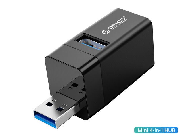 ORICO USB 3.0 HUB Splitter 3-port High Speed Expanded MINI In-Line Hub Laptop Extender for Desktop Laptop