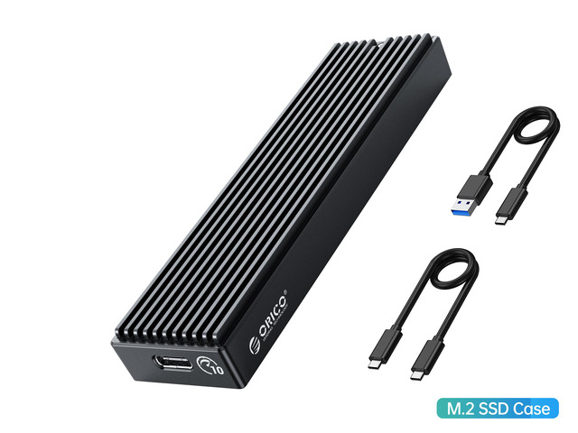 ORICO M.2 NVME SSD Enclosure for NVME PCIE M Key M+B Key SSD Disk USB C 10Gbps Portbale Hard Drive Enclosure M.2 SSD Box With Type C to C Cable.