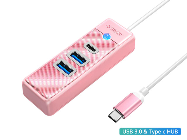 ORICO 4-Port USB HUB 3.0, USB Splitter for Laptop with 0.49ft Cable, Multi USB Port Expander, Fast Data Transfer Compatible with Mac OS 10.X and...