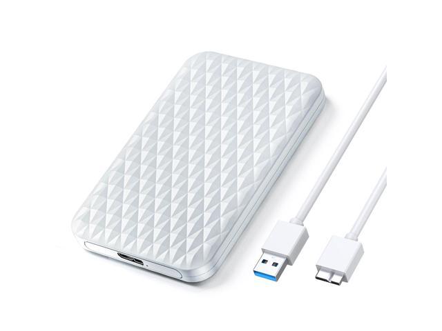 ORICO 4TB 2.5 Inch USB 3.0 to SATA 3.0 External Hard Drive Enclosure 5Gbps Case Support UASP Protocol SATA III Tool Free,Clear (2520U3)