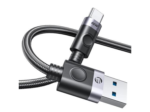 ORICO USB A to C Cable 66W, 6A Max Super Fast Tablet Charger Type C Charging Cable, Braided Nylon USB-C Cable Cord with Storage Belt,Compatible...