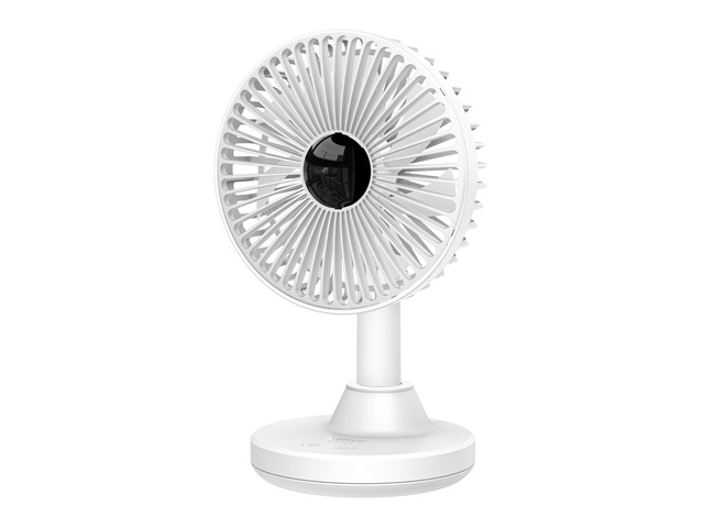 ORICO Desktop Portable Fan 180 Degree Adjust Noiseless Air Cooler 3000mAh Battery Edition Electric USB Fan for Office/Home - White