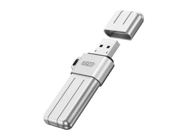 ORICO USB Flash Drive UFSD X Series USB 3.2 Memory Stick Metal U Disk for iPhone and USB A to USB C Devices Read Speed Max 411MB/s Silver 64GB USB...