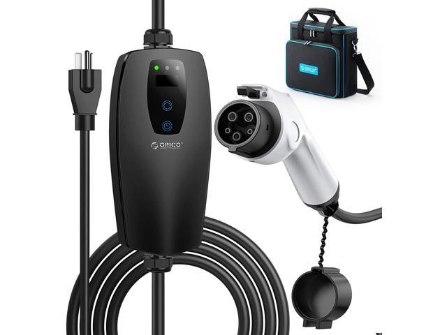 ORICO EV Charger Level 1 Level 2 Portable Electric Vehicle Charger 4-Gear Charging Speed Adjustable, NEMA 5-15P 110V-240V 16 Amp with 32.8 ft...