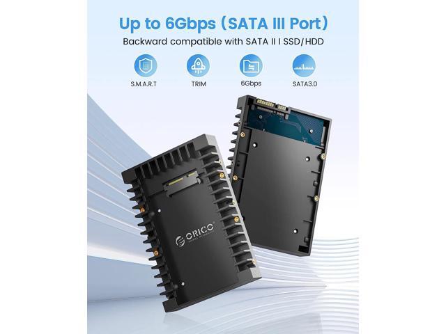 ORICO 2.5 SSD SATA to 3.5 Hard Drive Adapter Internal Drive Bay Converter Mounting Bracket Caddy Tray for 7 / 9.5 / 12.5mm 2.5 inch HDD / SSD with...