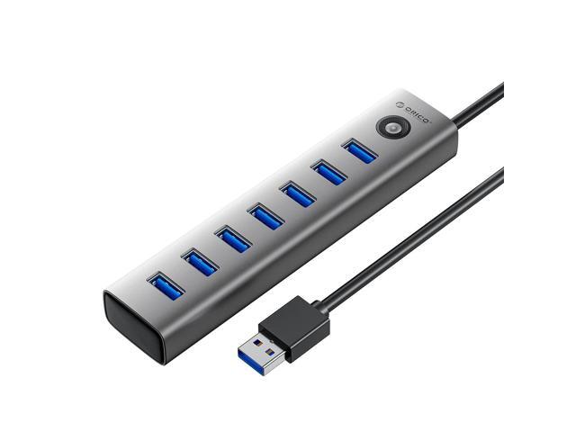 ORICO 7-port USB 3.0 hub adapter Type-C Splitter 5Gbps high-speed compatible with laptops and desktops(CL7U)
