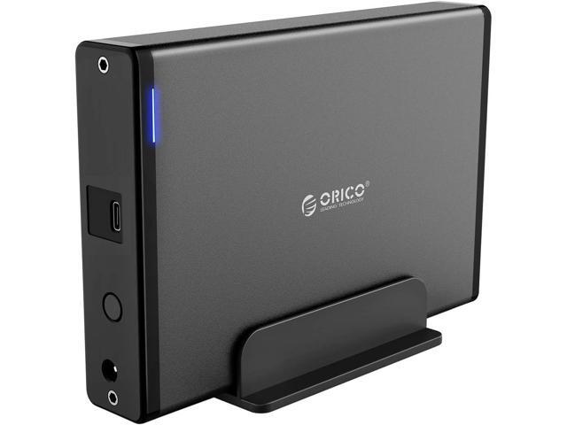 ORICO 3.5 Inch Hard Drive Enclosure with Removable Case, External USB 3.1 Gen 1 to SATA 3.0 Adapter for SATA 3.5 Inch HDD with 12 V 2A Power Supply...