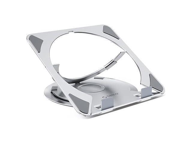 ORICO Adjustable Laptop Stand for Desk, Aluminum Computer Stand with 360° Rotating Base, Ergonomic Foldable Laptop Riser for 10-17.3 Inch...