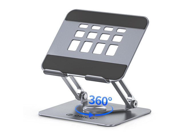 ORICO 360° Rotating Tablet Stand for iPad up to 12.9 Inch, Foldable Tablet Stand for Desk, Aluminum Alloy, Compatible with iPad Pro/Air/Mini,...