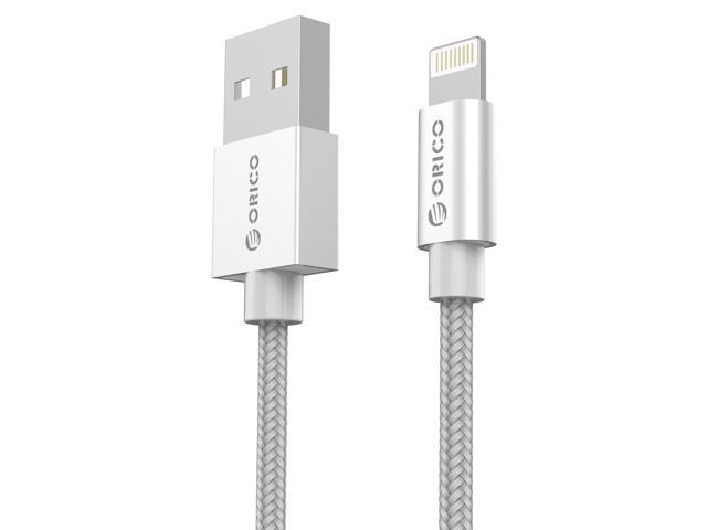 [Apple MFi Certified] ORICO Lightning Charging USB Cable Data & Sync Fast Charging Cord 3.3Ft/1M Strong Nylon Braided for iPhone 7,iPad 2 3 4 Mini...