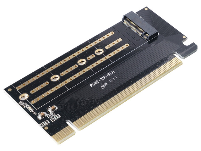 ORICO M.2 NVME to PCI-E Adapter, M2 SSD to PCI-e 3.0 x16 Host Controller Expansion Card with Low Profile Bracket, Support M Key Solid State Drive