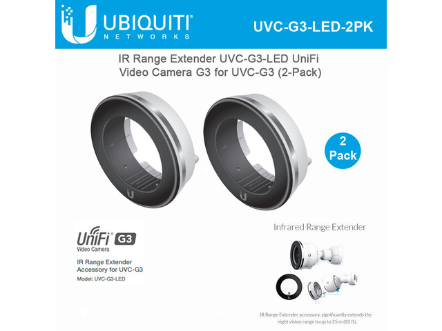 Ubiquiti Networks UVC-G3-LED 2 UNITS UniFi Video Camera G3 IR Range Extender for