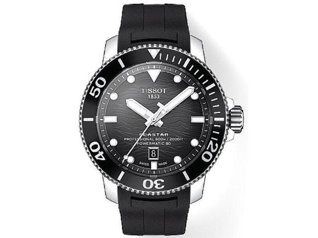 Men's Tissot Seastar 2000 Powermatic 80 Automatic Diver's Watch T1206071744100