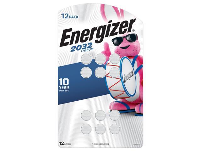 Energizer 2032 Lithium Coin Battery, 12-Pack