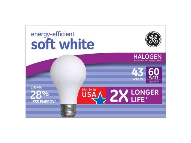 Photos - Light Bulb General Electric GE 43W Energy Efficient Halogen   980180632 (12 Pack)