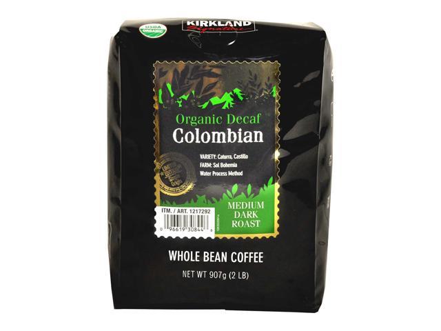 UPC 096619308446 product image for Kirkland Signature Organic Colombian Decaf Whole Bean Coffee, 2lbs. | upcitemdb.com