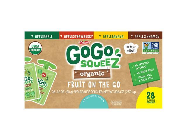 UPC 848860041753 product image for GoGo SqueeZ Organic Applesauce, Variety Pack, 3.2 oz, 28-count | upcitemdb.com