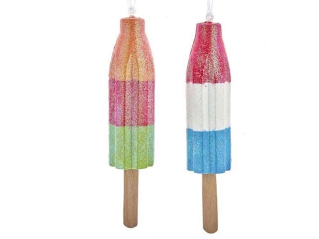 Photos - Other Jewellery Ice Rocket Pops Christmas Holiday Ornaments Set of 2 D3723