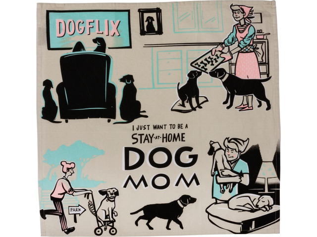 PBK I Just Want to Be a Stay at Home Dog Mom Kitchen Dish Towel Cotton