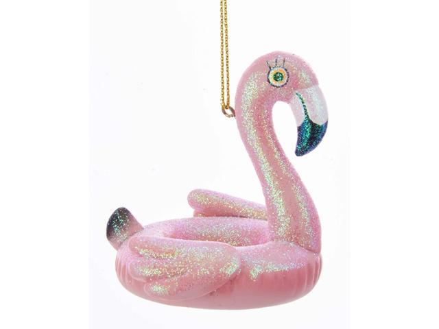 Photos - Other Jewellery Kurt Adler Pink Flamingo Pool Float Shape Holiday Ornament TD1594