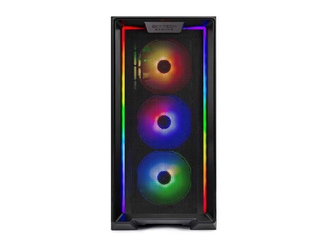 Skytech Gaming Nebula Gaming PC, AMD Ryzen 7 7700 3.8GHz, NVIDIA RTX 5060 Ti 8GB, 1TB NVMe SSD, 32GB DDR5 RAM 6000, 650W GOLD PSU, Wi-Fi, Win 11,...