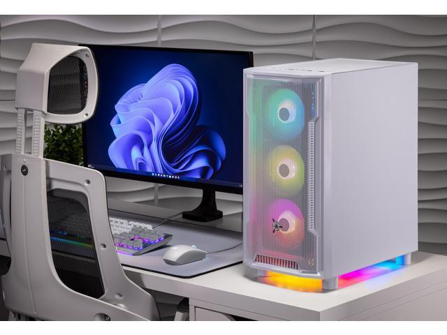 Skytech Gaming Archangel Gaming PC, AMD Ryzen 5 5500 3.6GHz, NVIDIA RTX 3050 6GB VRAM, 500GB NVMe SSD, 16GB DDR4 RAM 3200, 650W GOLD PSU, Wi-Fi,...