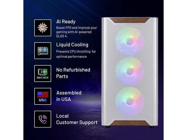 Skytech Gaming Chronos 3 Gaming PC, AMD Ryzen 7 9850X3D 4.7GHz, NVIDIA RTX 5070 Ti 16GB VRAM, X870 Board, 2TB Gen4 NVMe SSD, 32GB DDR5 RAM 6000,...