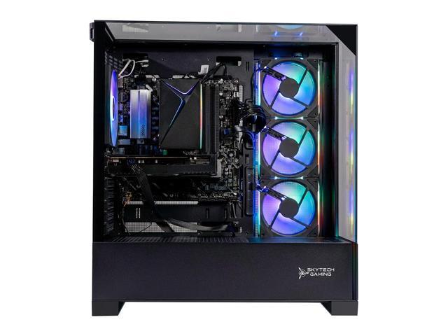 Skytech Gaming Shadow 5 Gaming PC, AMD Ryzen 7 7700 3.8GHz, NVIDIA RTX 5060 Ti 8GB VRAM, 1TB NVMe SSD, 16GB DDR5 RAM 6000, 750W GOLD PSU, Wi-Fi,...