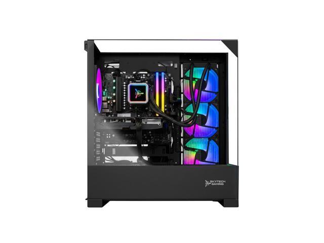 Skytech Gaming Shadow 5 Gaming PC, AMD Ryzen 7 9800X3D 4.7GHz, NVIDIA RTX 5070 12GB VRAM, 1TB Gen4 NVMe SSD, 32GB DDR5 RAM 6000, 750W GOLD PSU, 360...