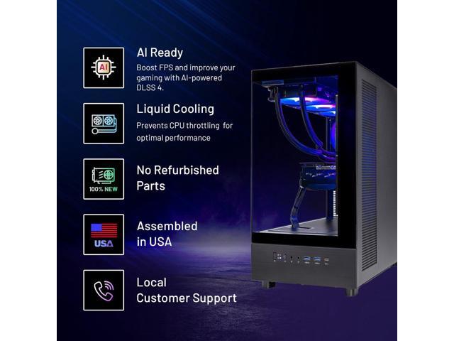 Skytech Gaming Azure 3 Gaming PC, Intel i7 14700F 2.1GHz (5.4GHz Turbo), NVIDIA RTX 5070 12GB GDDR7, 1TB NVMe SSD, 32GB DDR5 RAM 6000, 850W GOLD...