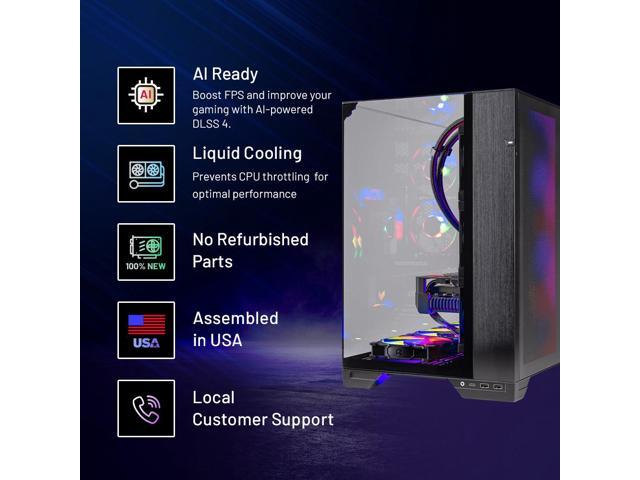 Skytech Gaming O11 Vision Gaming PC, Intel Ultra 7 270K 5.4GHz, NVIDIA RTX 5080 16GB VRAM, 1TB Gen4 NVMe SSD, 32GB DDR5 RAM 6000, 850W GOLD ATX 3...