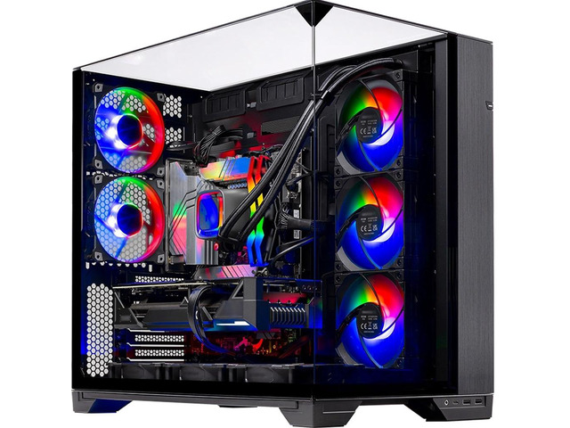 Skytech Gaming O11 Vision Gaming PC, AMD Ryzen 7 9850X3D 4.7GHz, NVIDIA RTX 5090 32GB VRAM, X870 Board, 2TB Gen4 NVMe SSD, 64GB DDR5 RAM 6000,...